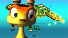 Title screen of Daxter on the Sony PSP.