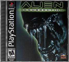 Box cover for Alien Resurrection on the Sony Playstation.