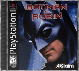 Box cover for Batman & Robin on the Sony Playstation.