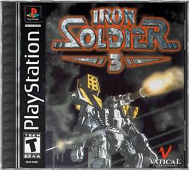 Box cover for Iron Soldier 3 on the Sony Playstation.