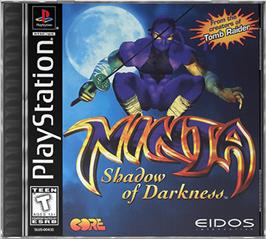 Box cover for Ninja: Shadow of Darkness on the Sony Playstation.
