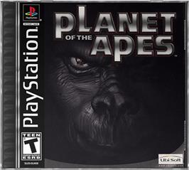 Box cover for Planet of the Apes on the Sony Playstation.