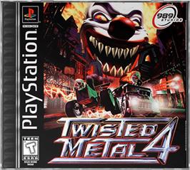 Box cover for Twisted Metal 4 on the Sony Playstation.