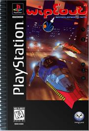 Box cover for Wipeout on the Sony Playstation.