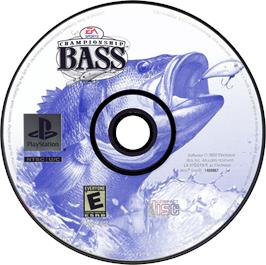 Artwork on the Disc for Championship Bass on the Sony Playstation.
