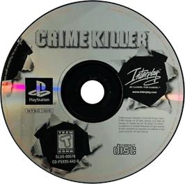 Artwork on the Disc for Crime Killer on the Sony Playstation.