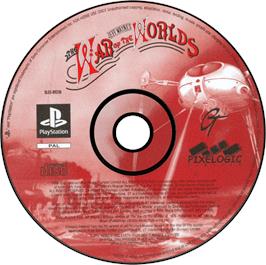 Artwork on the Disc for Jeff Wayne's The War of the Worlds on the Sony Playstation.