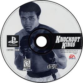 Artwork on the Disc for Knockout Kings on the Sony Playstation.
