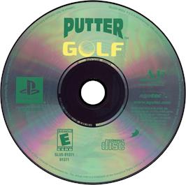 Artwork on the Disc for Putter Golf on the Sony Playstation.