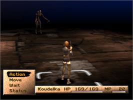 In game image of Koudelka on the Sony Playstation.
