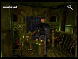 In game image of Martian Gothic: Unification on the Sony Playstation.