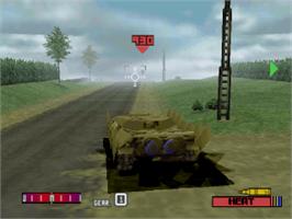 In game image of Panzer Front on the Sony Playstation.