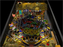 In game image of Pro Pinball: Big Race USA on the Sony Playstation.