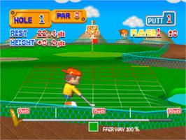 In game image of Putter Golf on the Sony Playstation.