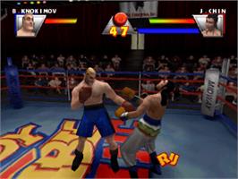 In game image of Ready 2 Rumble Boxing on the Sony Playstation.