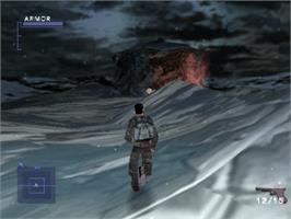 In game image of Syphon Filter 2 on the Sony Playstation.