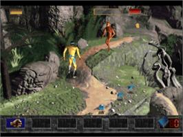 In game image of Time Commando on the Sony Playstation.
