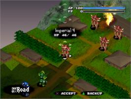 In game image of Vanguard Bandits on the Sony Playstation.