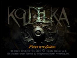 Title screen of Koudelka on the Sony Playstation.