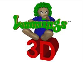 Title screen of Lemmings 3D on the Sony Playstation.