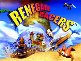 Title screen of Renegade Racers on the Sony Playstation.