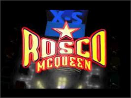 Title screen of Rosco McQueen Firefighter Extreme on the Sony Playstation.