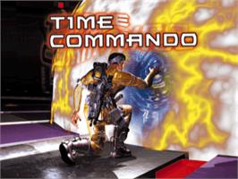 Title screen of Time Commando on the Sony Playstation.