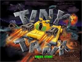 Title screen of Tiny Tank on the Sony Playstation.