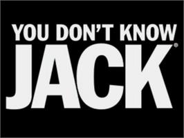 Title screen of You Don't Know Jack on the Sony Playstation.