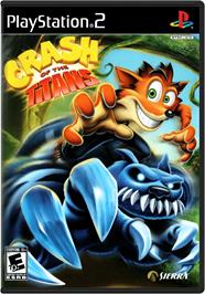 Box cover for Crash of the Titans on the Sony Playstation 2.