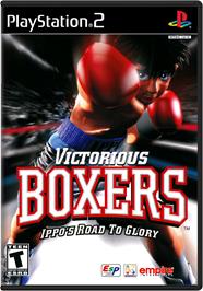 Box cover for Victorious Boxers: Ippo's Road to Glory on the Sony Playstation 2.