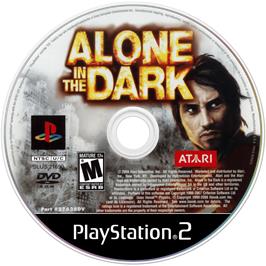 Artwork on the Disc for Alone in the Dark on the Sony Playstation 2.