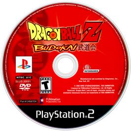 Artwork on the Disc for Dragonball Z: Budokai on the Sony Playstation 2.