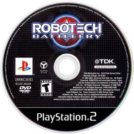 Artwork on the Disc for Robotech: Battlecry on the Sony Playstation 2.