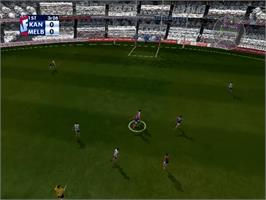 In game image of AFL Live Premiership Edition on the Sony Playstation 2.