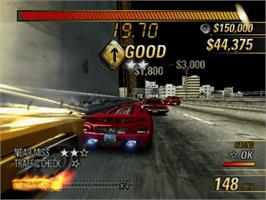 In game image of Burnout Revenge on the Sony Playstation 2.