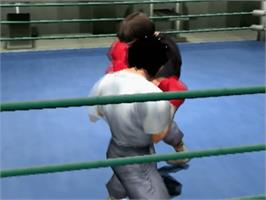 In game image of Victorious Boxers: Ippo's Road to Glory on the Sony Playstation 2.