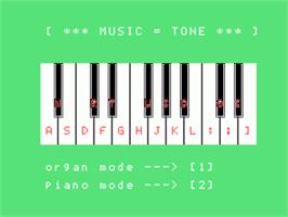 In game image of Music Tone on the Sord M5.