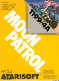 Box cover for Moon Patrol on the Texas Instruments TI 99/4A.