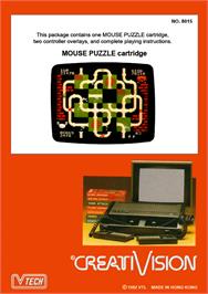 Box back cover for Mouse Puzzle on the VTech CreatiVision.