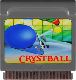 Cartridge artwork for Crystball on the Watara Supervision.