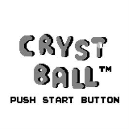 Title screen of Crystball on the Watara Supervision.