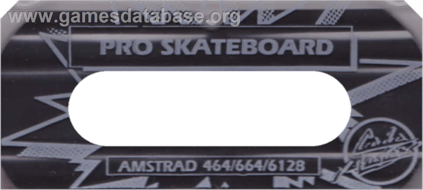 Pro Skateboard Simulator - Amstrad CPC - Artwork - Cartridge Top