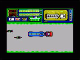 In game image of Asphalt on the Amstrad CPC.