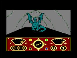 In game image of Eidolon on the Amstrad CPC.