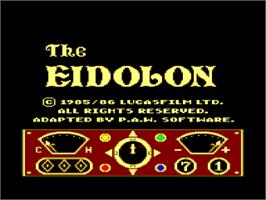 Title screen of Eidolon on the Amstrad CPC.