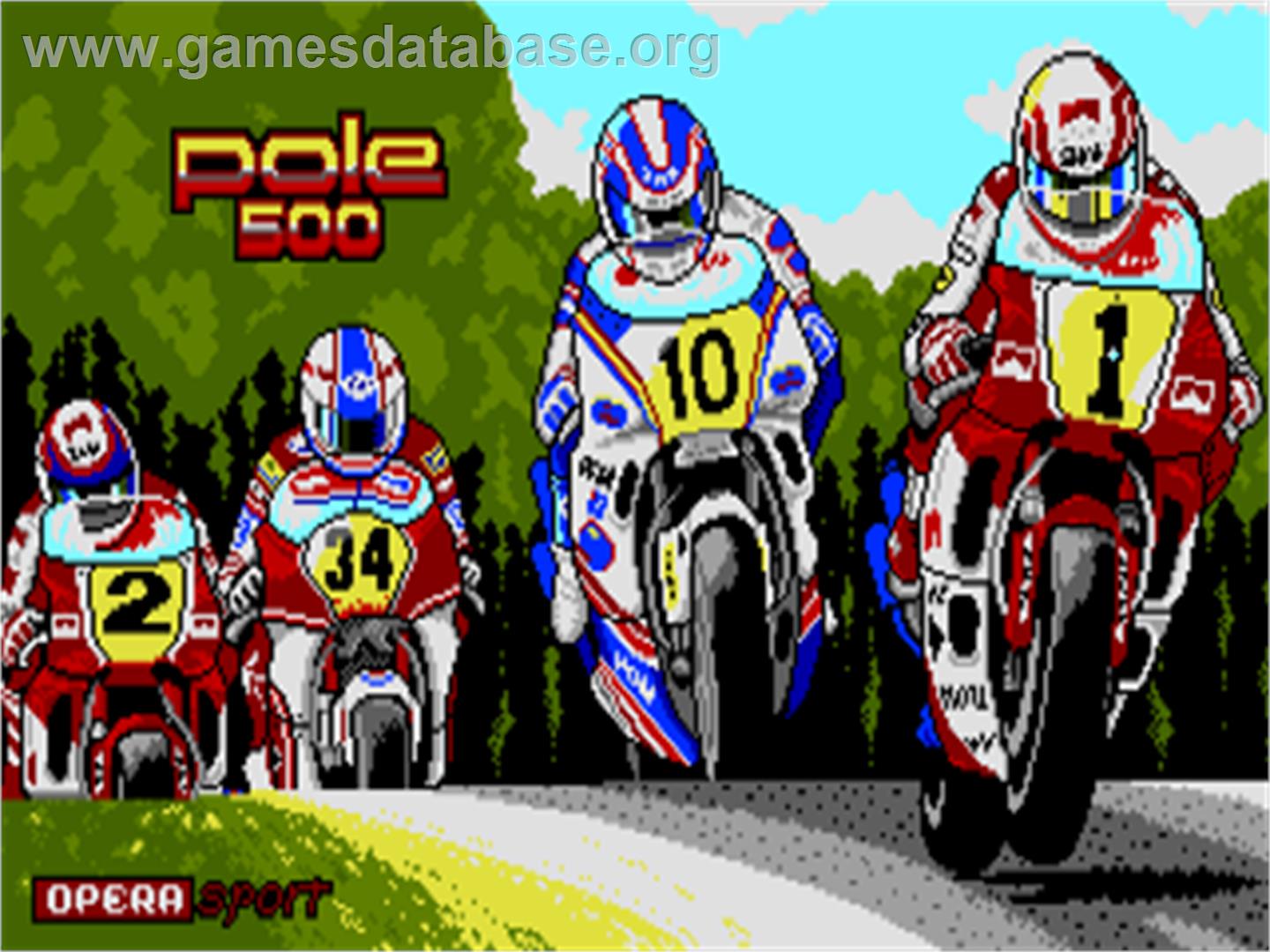 Angel Nieto Grand Prix: Pole 500 - Amstrad CPC - Artwork - Title Screen