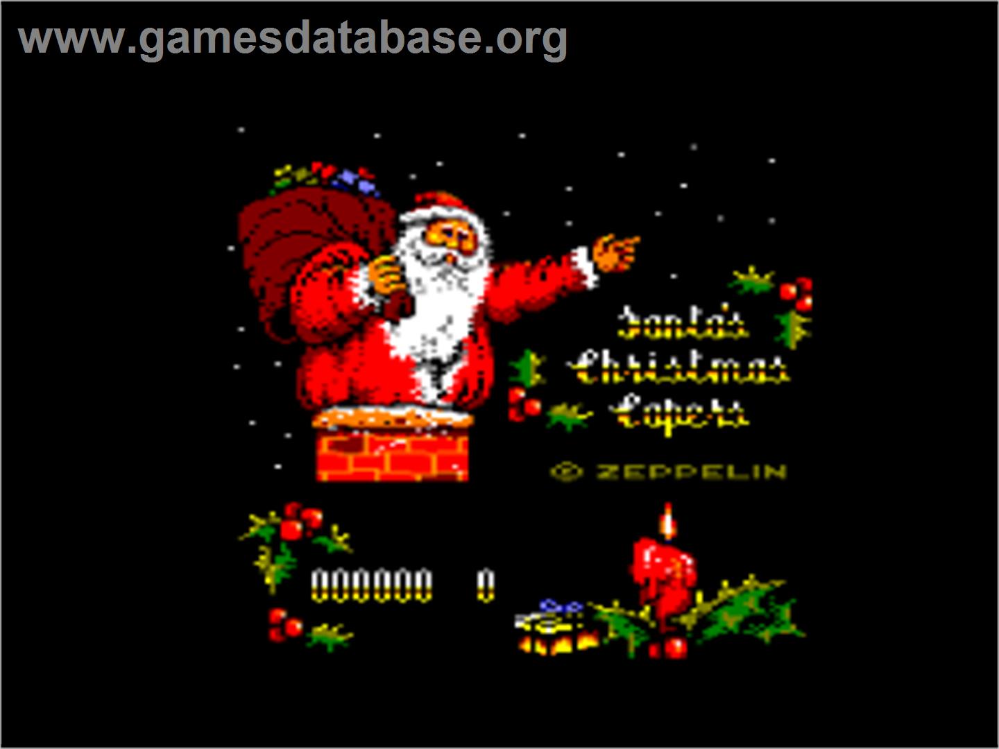 Santa's Xmas Caper - Amstrad CPC - Artwork - Title Screen