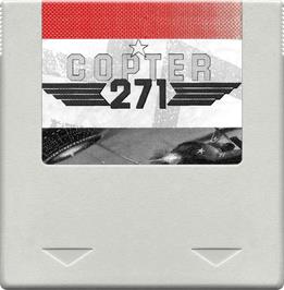 Cartridge artwork for Copter 271 on the Amstrad GX4000.