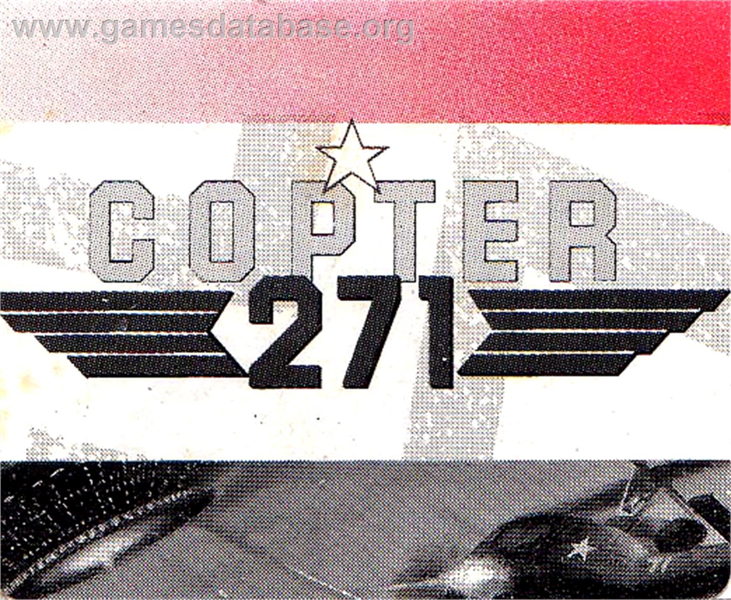 Copter 271 - Amstrad GX4000 - Artwork - Cartridge Top